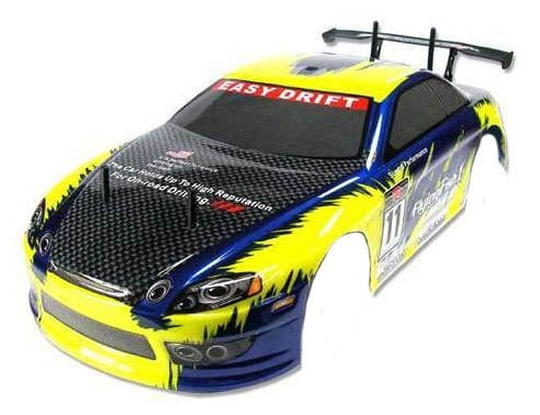 Himoto 1/10 Onroad Body Boyalı (Sarı-Lacivert) RC Araba Kep