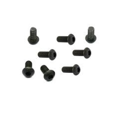 M2.5x6 mm Siyah (8 Adet Head Hex Socket Cıvata)