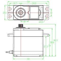 Feetech FB5118M Feedback Dijital Servo 17kg 4 Pin