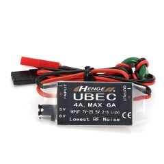 Henge 4A Maks.6A 2-6S Giriş / 5-6V Çıkış Switch Mode UBEC (Regülatör)