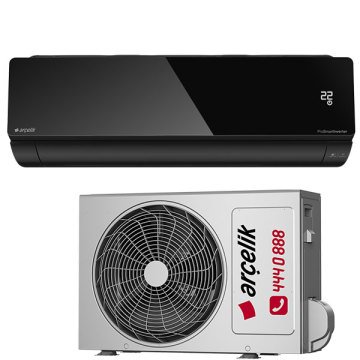 Arçelik 09560 MIRROR Prosmart Wifi  Black 9.000 Btu/h A++ Sınıfı R32 Inverter  Split Klima
