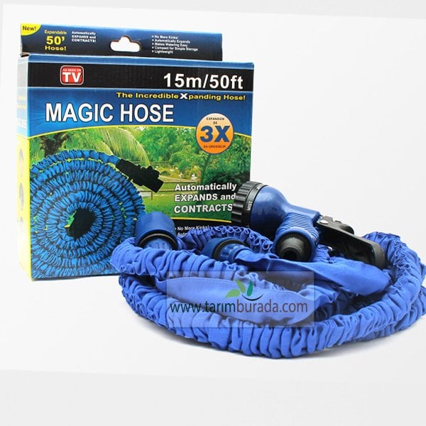 Uzayan Hortum 15 Metre Tabancalı Magic Hose