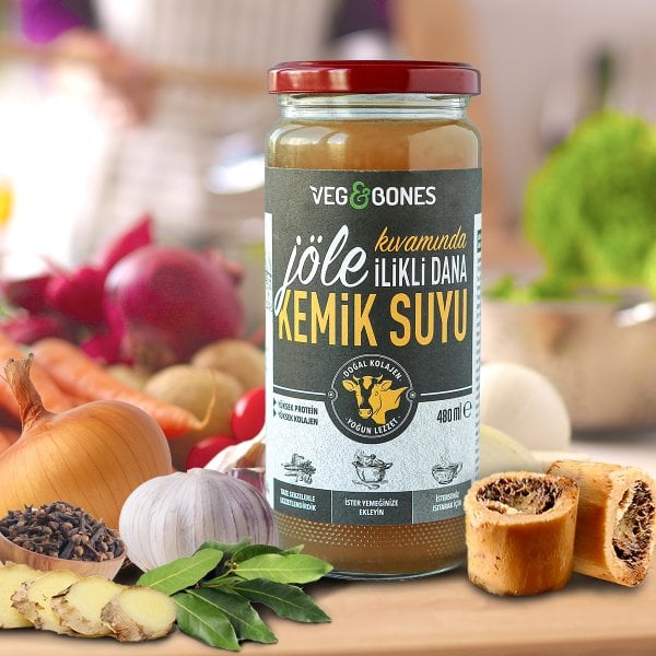 Jöle Kıvamında İlikli Dana Kemik Suyu 480 ml