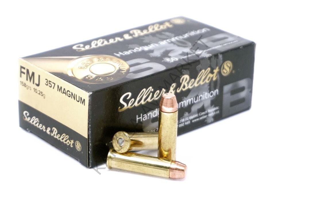 SELLIER BELLOT 357 MAGNUM 158 GRS Tabanca Mermisi (İNTERNET ÜZERİNDENM ALIM YAPILAMAZ GÖRSEL AMAÇLIDIR )