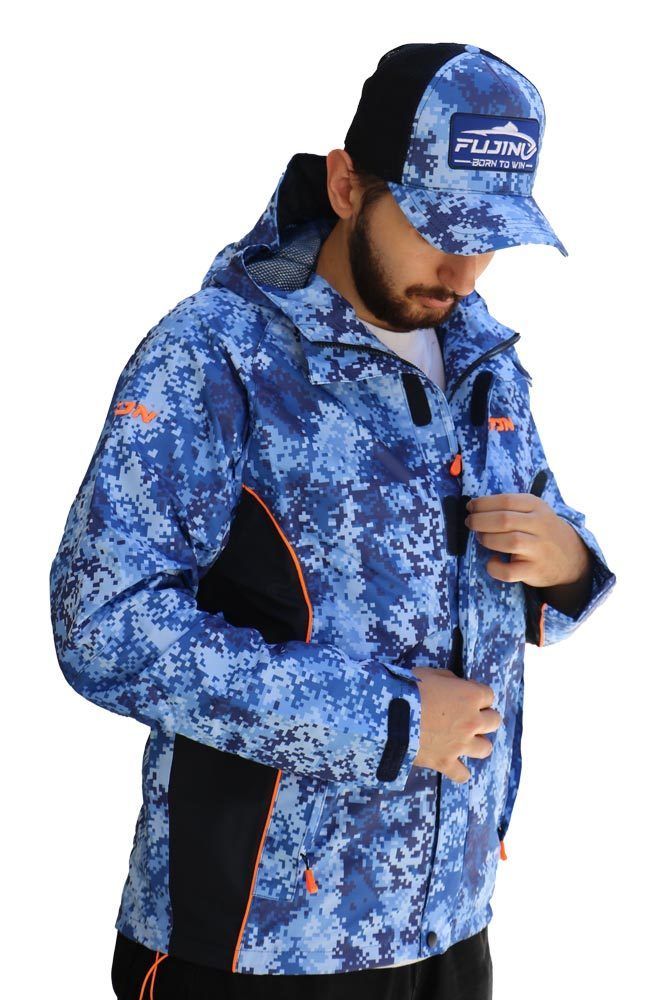 Fujin Raincoat Yağmurluk Marine Camo