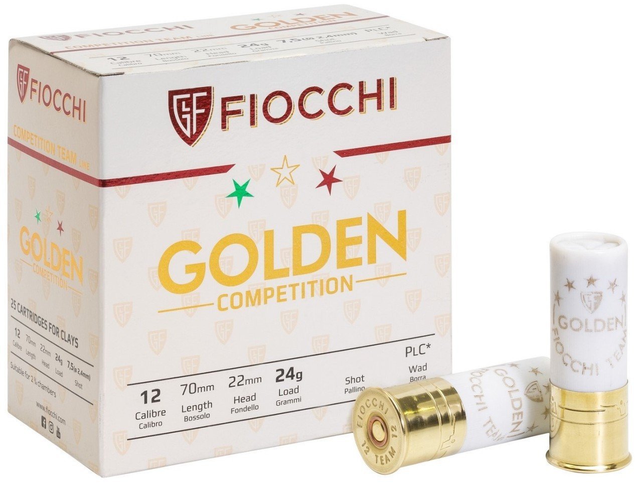 FIOCCHI GOLDEN 24 GR. NO:7,5 TRAP FİŞEĞİ - 12 CAL.