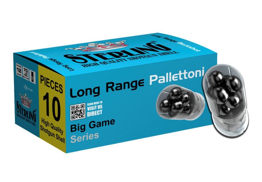 STERLING LONG RANGE BUCKSHOT 11/0 9 PELLET- 12 CAL.