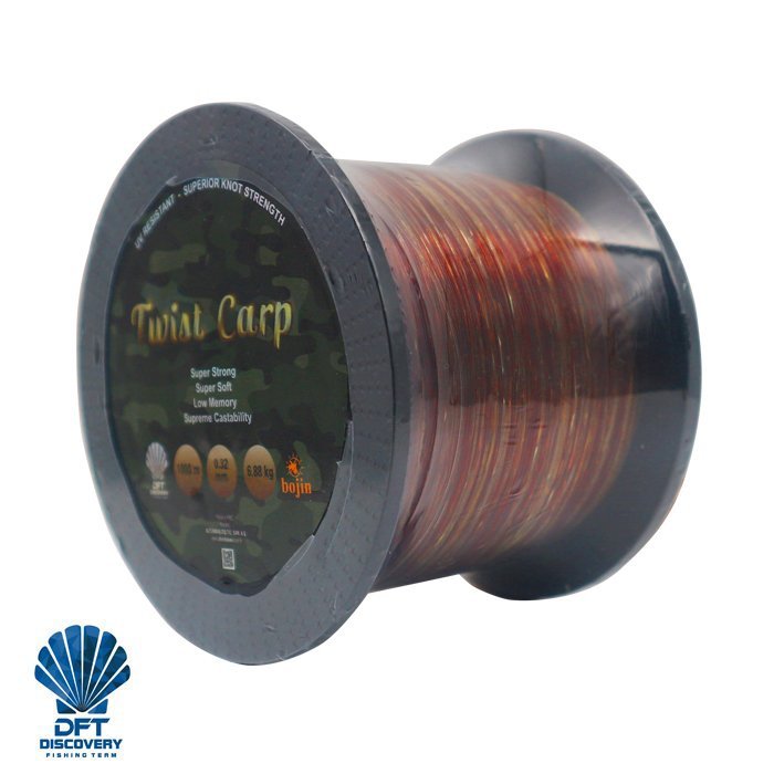 BOJIN Twist Carp Kahve-Yeşil 1000 m 0.32 mm Misina