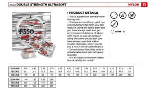 ASSO DOUBLE STRENGTH SOFT POŞET MİSİNA 100 MT