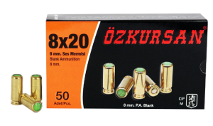 ÖZKURSAN 8 MM GOLD KURUSIKI MERMİSİ