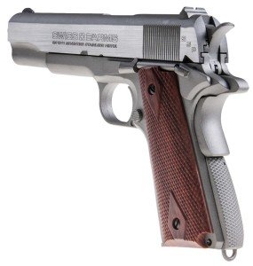 CYBERGUN SWISS ARMS 1911 SILVER BLOWBACK HAVALI TABANCA