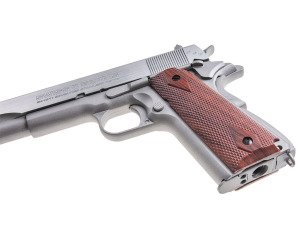 CYBERGUN SWISS ARMS 1911 SILVER BLOWBACK HAVALI TABANCA