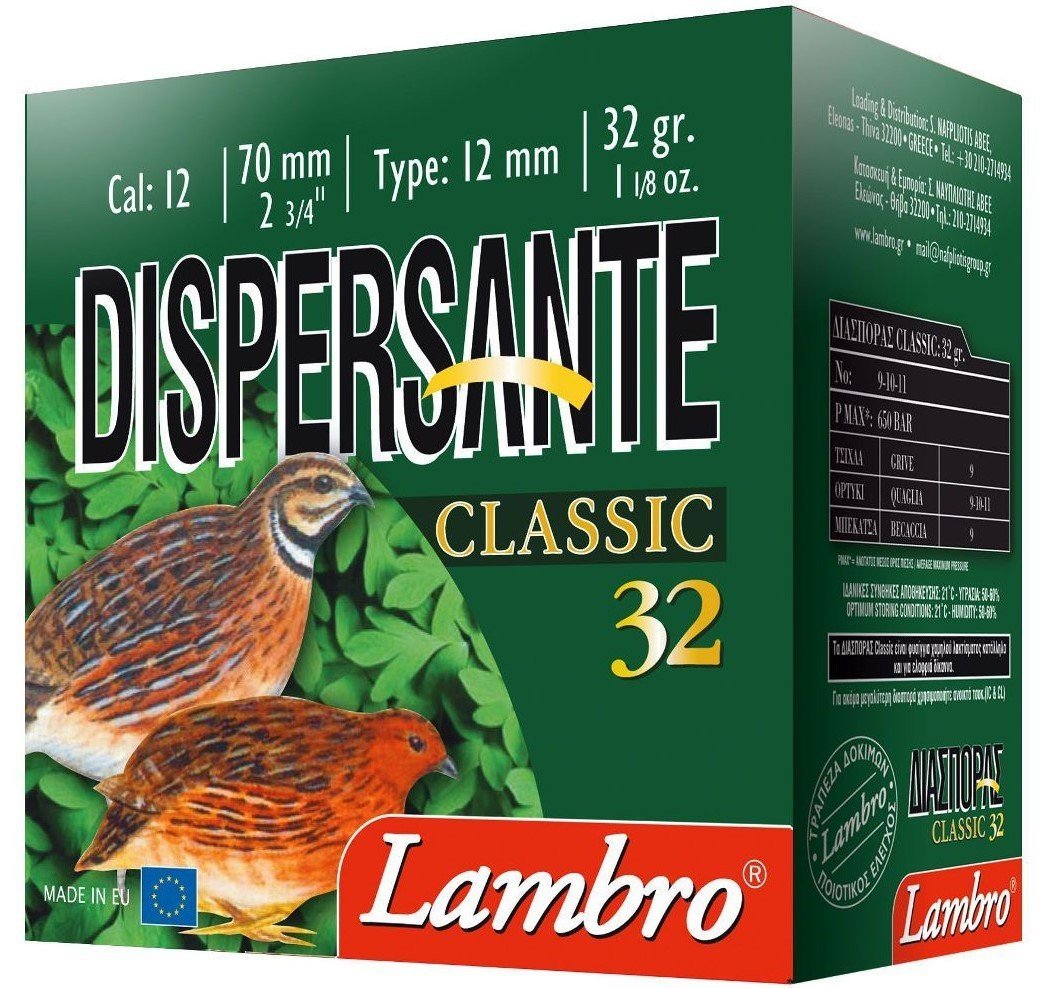 LAMBRO DISPERSANTE CLASSIC 32 GR. AV FİŞEĞİ - 12 CAL.