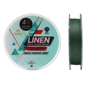 DFT Bojin 4X Linen İp Misina 0.30 mm  300 m  Yeşil