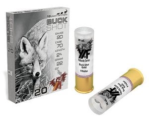 YAF 8/0 BUCKSHOT - 20 CAL.