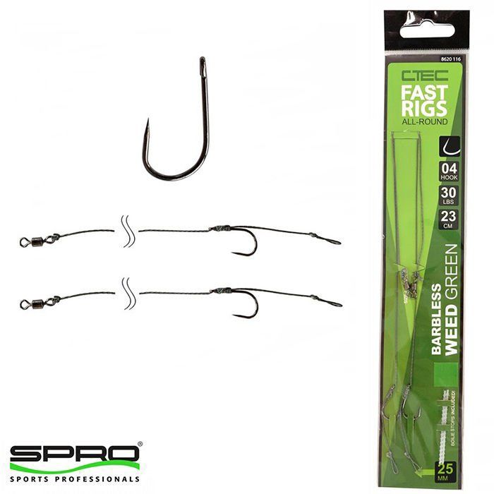 SPRO Fast Rigs WeedyBarbless Hazır İğne Takımı #02