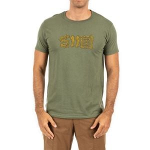 5.11 STICKS AND STONES TEE MILITARY GREEN T-SHIRT