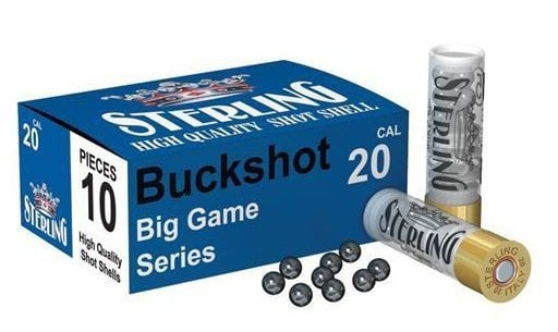 STERLING BUCKSHOT 11/0 9 PELLETS - 20 CAL.