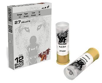 YAF BUCKSHOT 7/0 27 PELLETS - 12 CAL.