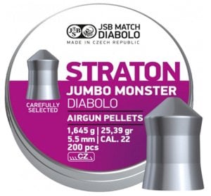 JSB STRATON JUMBO MONSTER DIABOLO 25.39 GRAIN 5.51 MM SAÇMA / 200 ADET