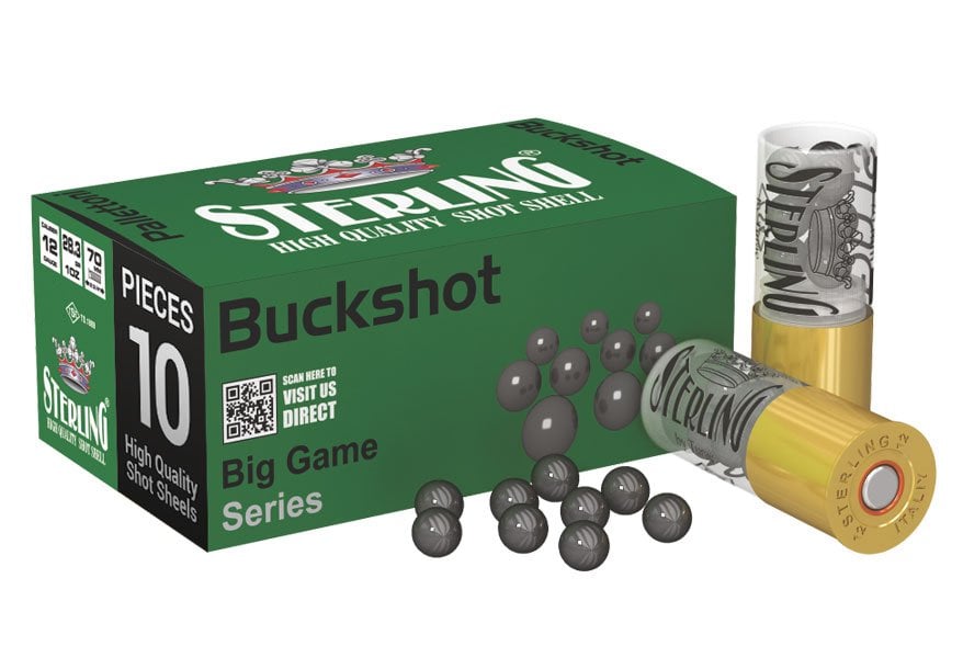 STERLING 11/0 9 PELLETS BUCKSHOT - 12 CAL.