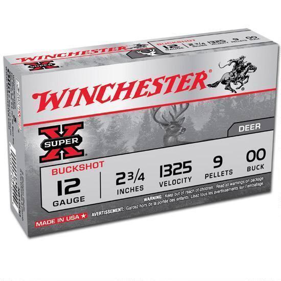 WINCHESTER (USA) SUPER-X BUCKSHOT 9 PELLETS - 12 CAL.
