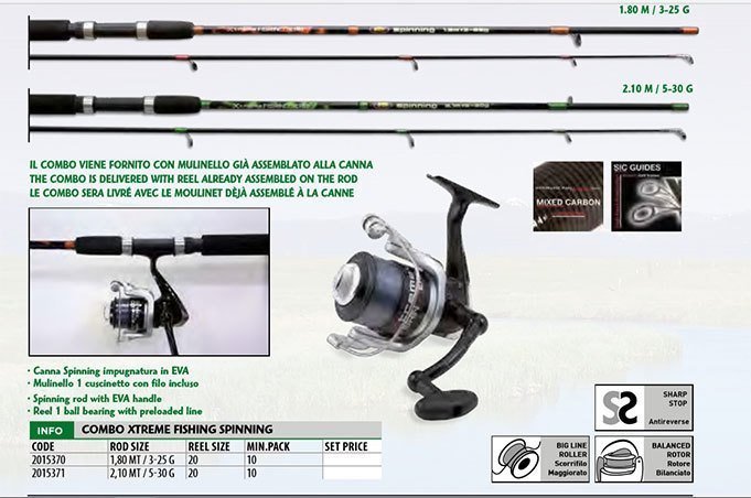 Lineaeffe Extreme 180cm+20 lik Makine Spin Seti