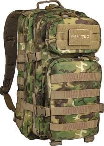 MIL-TEC STURM ASSAULT 36 LT WOODLAND ARID CAMO SIRT ÇANTASI