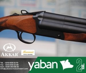 AKKAR MAMMUT 312 SİYAH ÜÇLÜ KIRMA AV TÜFEĞİ / 2.EL