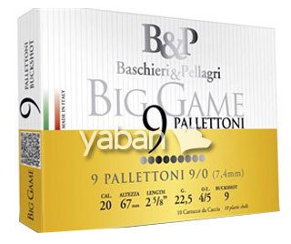 B&P BIG GAME PALLETTONI 9/0 9 PELLETS - 20 CAL.