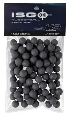 ISG .43 KALİBRE KAUÇUK RUBBERBALL / 100 ADET