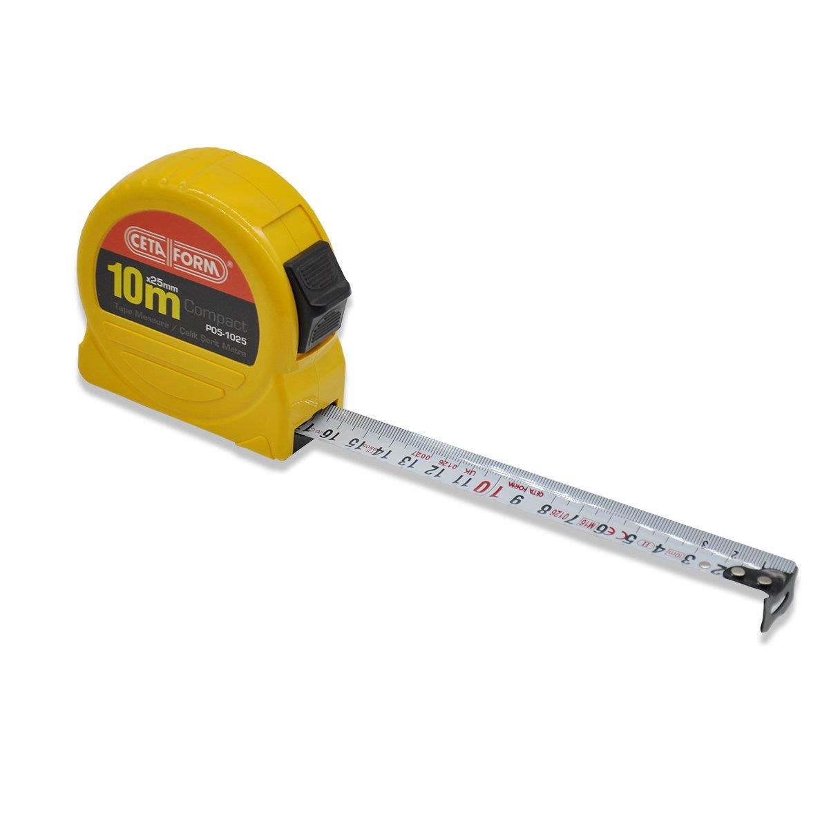 CETA FORM P05-1025 Compact Şerit Metre 10 Metre 25 mm