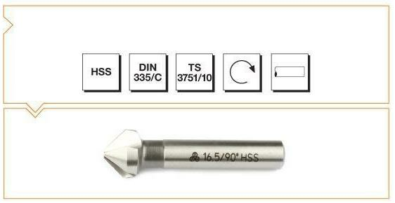 MAKİNA TAKIM HSS DIN 335 C HAVŞA FREZE 8.3 MM-90º B00313120830