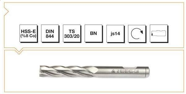 MAKİNA TAKIM HSSE CO8 DIN 844 BN PAR.FRZ. 13 MM UZUN B00276221300