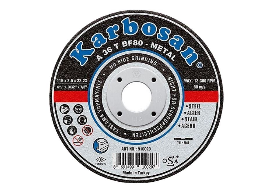 Karbosan 180x3x22.23 Metal Kesme Diski 910040