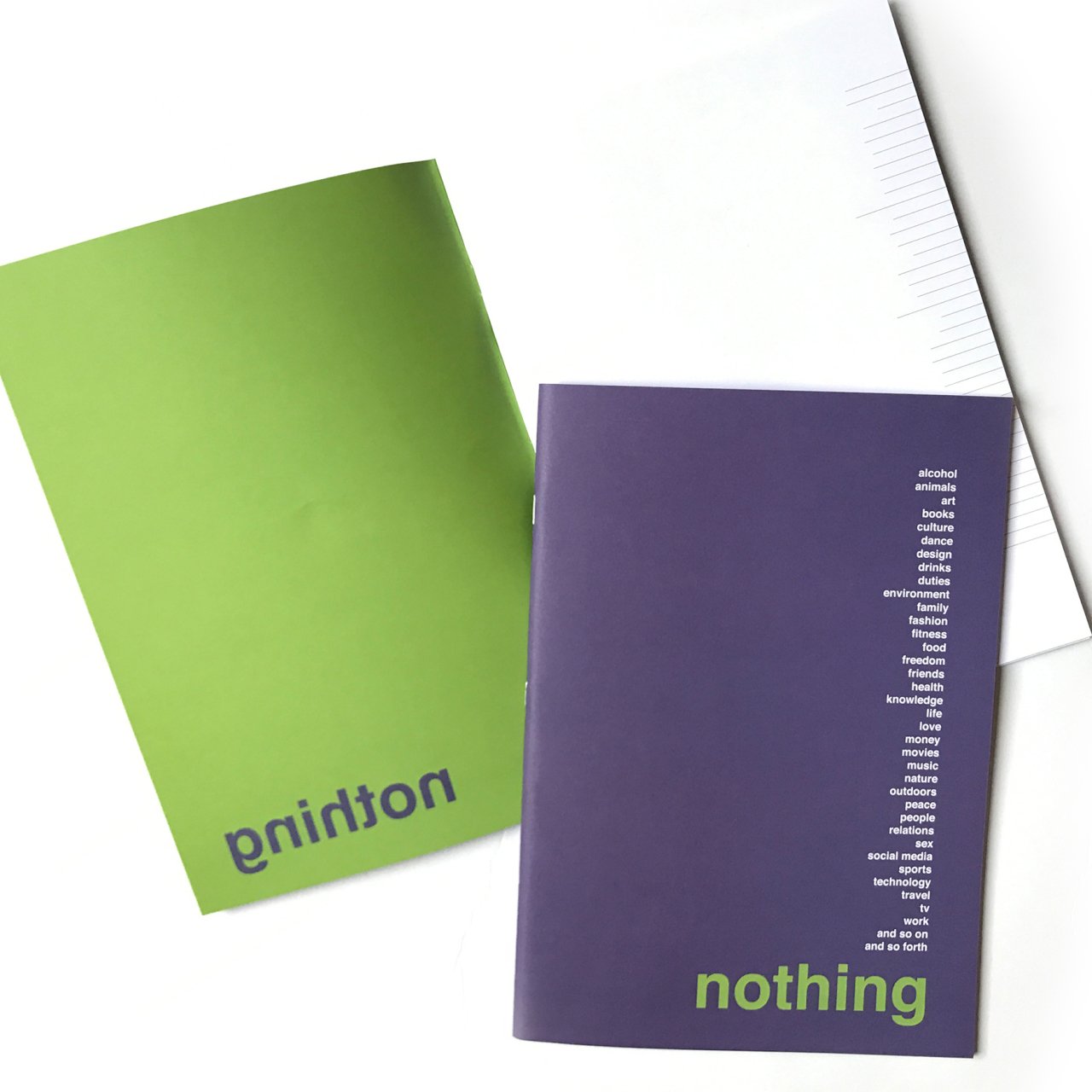 A4 Defter - Nothing