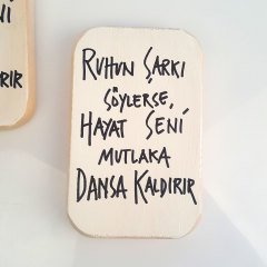 Ruhu Dans Eden Ahşap Pano