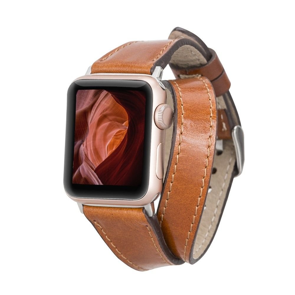 Bouletta Apple Watch Uyumlu Deri Kordon 42-44-45mm Slim DT QUA