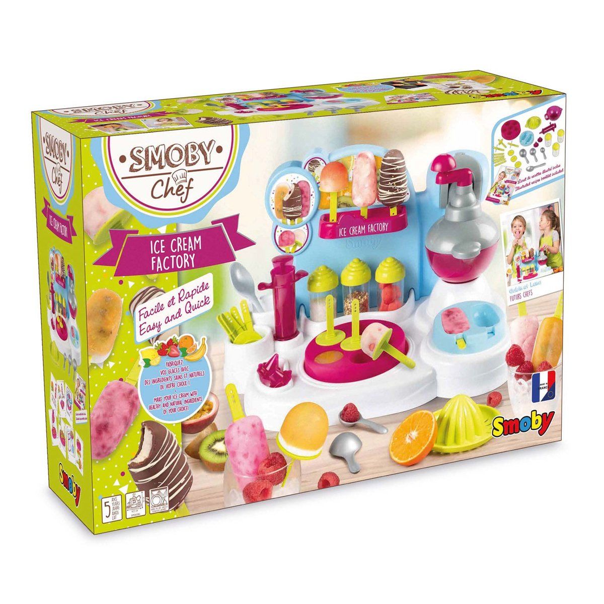 7600312113 Smoby, Chef Ice Cream Factory - Şef'in Dondurma İstasyonu / +5 yaş