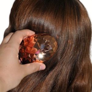 Rose Gold Saç Düzleştirici Tarak Geniş Aralıklı Her Saç Tipine Uygun Fırçalı Saç Düzleştirici -1 adet stokta olan gönderilir