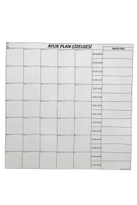 Aylık Planlayıcı Manyetik Duvar Stickerı Takvim Plan Çizelgesi-56X70 cm