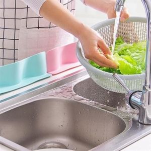 Vantuzlu Kauçuk Sıvı Su Sızdırmaz İzalasyon Mutfak Banyo Duş Bariyeri Lavabo Kenar Tutucu Set -1 adet stokta olan renk gönderilir