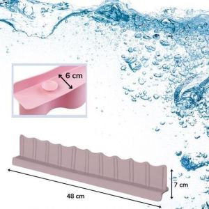 Vantuzlu Kauçuk Sıvı Su Sızdırmaz İzalasyon Mutfak Banyo Duş Bariyeri Lavabo Kenar Tutucu Set -1 adet stokta olan renk gönderilir