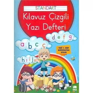 Renkli Standart Çizgili Yazı Defteri A4 Ebat