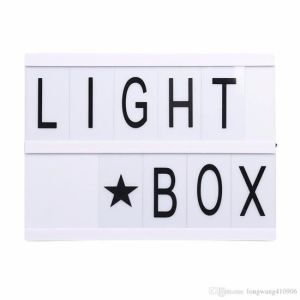 Sinematik Lightbox Dekorasyon Aydınlatma Aksesuarları (A5 Boyut)