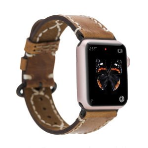 Bouletta Apple Watch Uyumlu Deri Kordon 42-44-45mm DIAN V18