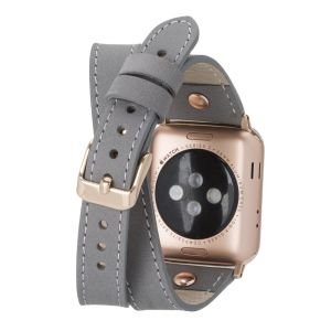 Bouletta Apple Watch Uyumlu Deri Kordon 42-44-45mm Slim DT RGRST9