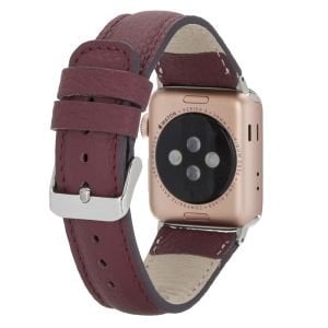 Bouletta Apple Watch Uyumlu Deri Kordon 42-44-45mm FL6 Bordo