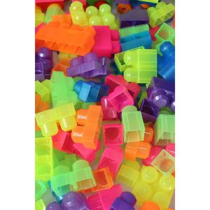 2991 Play Blox Neon Blok Yapı Oyuncakları 133 Parça ,Saklama Çantalı ,1 Yaş ve Üzeri