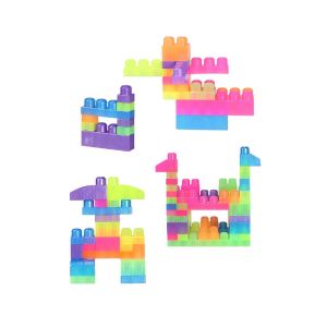2908 Play Blox Neon Blok Yapı Oyuncakları 56 Parça ,Saklama Çantalı ,1 Yaş ve Üzeri